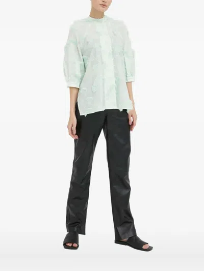 Day Birger Et Mikkelsen Floral Appliqué Blouse In Blue