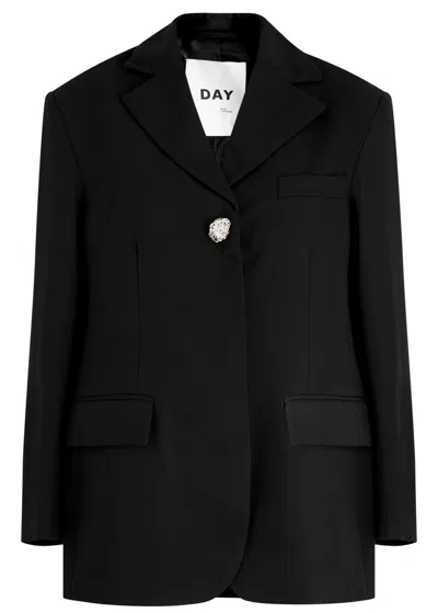 Day Birger Et Mikkelsen Frances Gabardine Blazer In Black