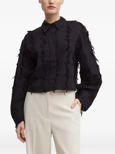 Day Birger Et Mikkelsen Frayed Shirt In Black