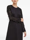Day Birger Et Mikkelsen Fringed Midi Dress In Black