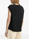 Day Birger Et Mikkelsen Fringed Sleeveless Top In Black