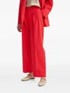 Day Birger Et Mikkelsen Front-pleat Trousers In Red
