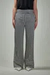 Day Birger Et Mikkelsen Gabin Striped Viscose Pant In Black