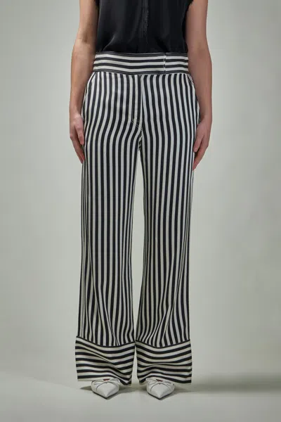 Day Birger Et Mikkelsen Gabin Striped Viscose Pant In Black