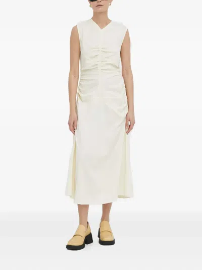 Day Birger Et Mikkelsen Gathered Midi Dress In White