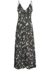Day Birger Et Mikkelsen Gio Python-effect Woven Midi Dress In Black