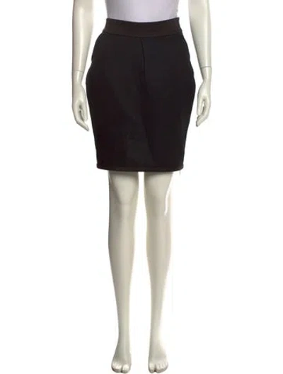 Pre-owned Day Birger Et Mikkelsen Grosgrain Trim Knee-length Skirt In Black