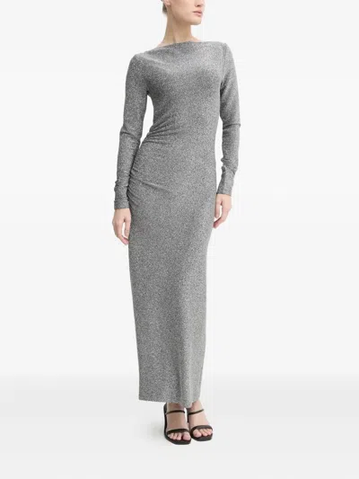 Day Birger Et Mikkelsen Halsey Long-sleeve Maxi Dress In Gray