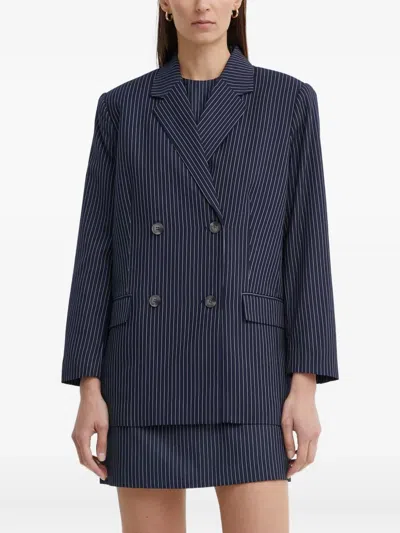 Day Birger Et Mikkelsen Herman Double-breasted Blazer In Blue