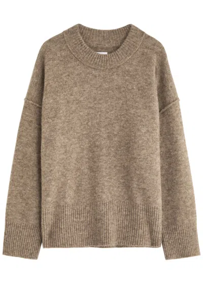 Day Birger Et Mikkelsen Josie Brushed-knit Jumper In Brown