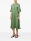Day Birger Et Mikkelsen Keyhole-detail Midi Dress In Green