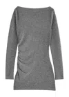 Day Birger Et Mikkelsen Kimmie Ruched Metallic Lamé Mini Dress In Black