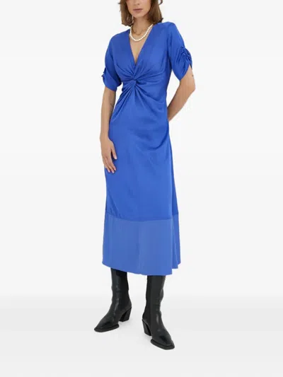 Day Birger Et Mikkelsen Knot-detail Maxi Dress In Blue