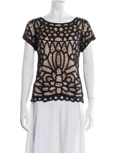 Pre-owned Day Birger Et Mikkelsen Lace Pattern Crew Neck Top In Multi