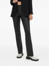 Day Birger Et Mikkelsen Leather Flared Trousers In Black