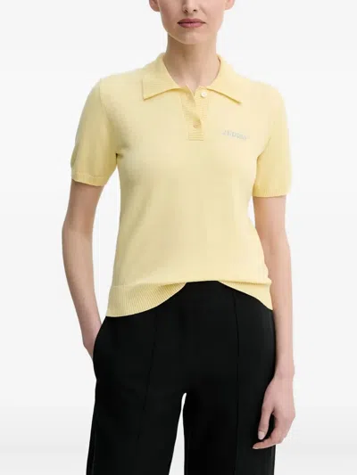 Day Birger Et Mikkelsen Logo-intarsia Polo Shirt In Yellow