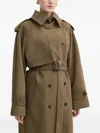 Day Birger Et Mikkelsen Lynn Belted Trench Coat In Green