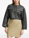 Day Birger Et Mikkelsen Malik Cropped Leather Jacket In Black