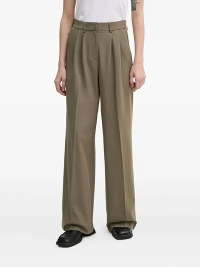 Day Birger Et Mikkelsen Mille Pleated Trousers In Green