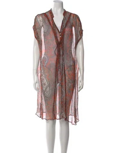 Pre-owned Day Birger Et Mikkelsen Paisley Print Knee-length Dress In Multi