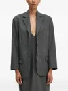 Day Birger Et Mikkelsen Pinstripe Button Blazer In Gray