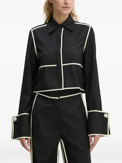 Day Birger Et Mikkelsen Piped Buttoned Shirt In Black