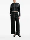 Day Birger Et Mikkelsen Piping-detail Zip-fastening Blouse In Black