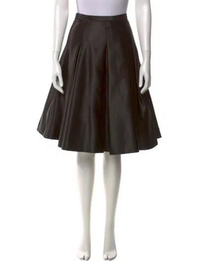 Pre-owned Day Birger Et Mikkelsen Pleated Accents Knee-length Skirt In Black