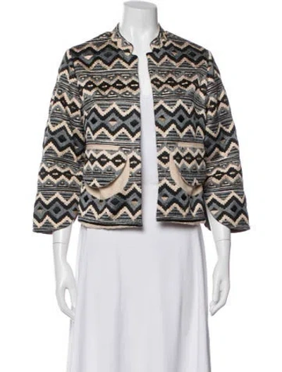 Pre-owned Day Birger Et Mikkelsen Printed Evening Jacket In Blue