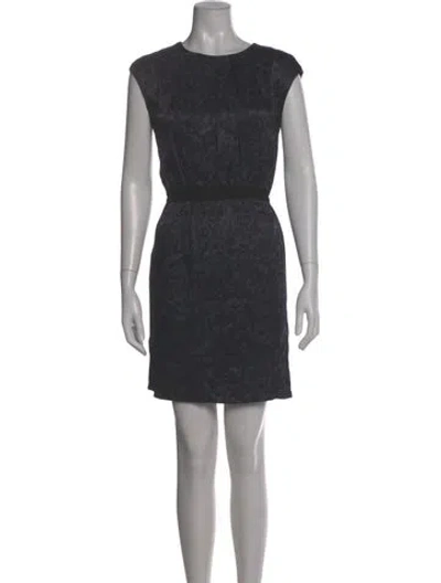 Pre-owned Day Birger Et Mikkelsen Printed Mini Dress In Gray