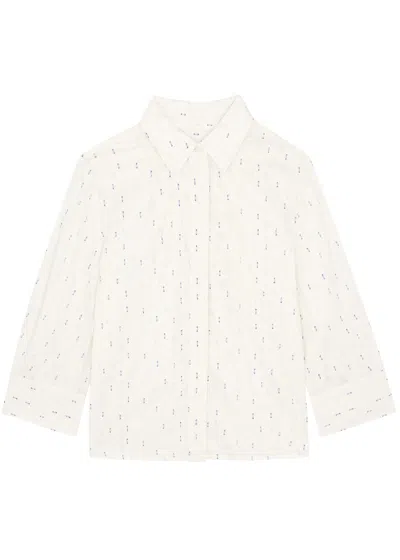 Day Birger Et Mikkelsen Ruby Fil Coupé Cotton Shirt In White