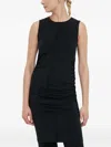 Day Birger Et Mikkelsen Ruched Sleeveless Mini Dress In Black