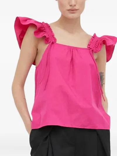 Day Birger Et Mikkelsen Ruffled Top In Pink