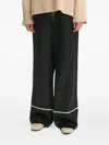 Day Birger Et Mikkelsen Satin-piping Trousers In Black