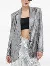 Day Birger Et Mikkelsen Sequined Buttoned Blazer In Gray
