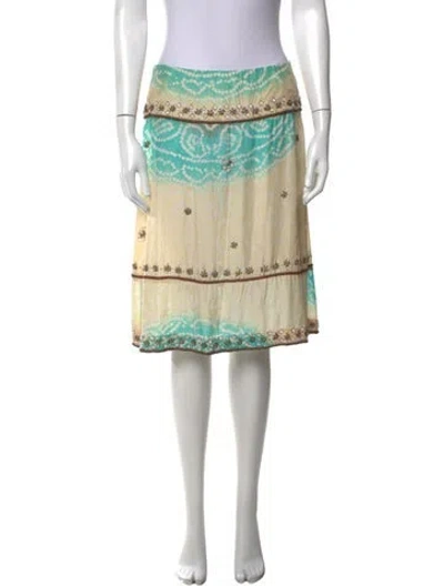 Pre-owned Day Birger Et Mikkelsen Silk Midi Length Skirt In Neutrals