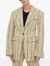 Day Birger Et Mikkelsen Single-breasted Tweed Blazer In Neutral