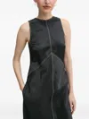 Day Birger Et Mikkelsen Sleeveless Contrast-stitch Maxi Dress In Black