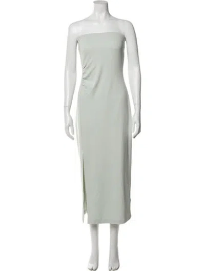 Pre-owned Day Birger Et Mikkelsen Strapless Midi Length Dress In Green