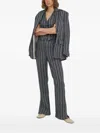 Day Birger Et Mikkelsen Striped Button-vest In Gray