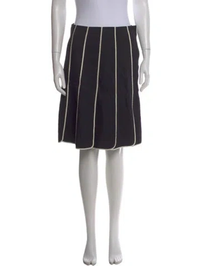 Pre-owned Day Birger Et Mikkelsen Striped Knee-length Skirt In Black