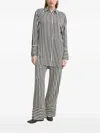 Day Birger Et Mikkelsen Lea Striped Viscose Shirt In Black