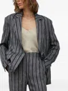 Day Birger Et Mikkelsen Striped Single-breasted Blazer In Gray