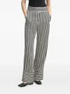 Day Birger Et Mikkelsen Gabin Striped Viscose Pant In Black