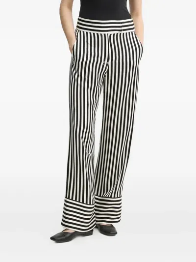 DAY BIRGER ET MIKKELSEN STRIPED WIDE-LEG TROUSERS