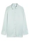 Day Birger Et Mikkelsen Strong Open-back Satin Shirt In Blue