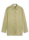 Day Birger Et Mikkelsen Strong Open-back Satin Shirt In Green