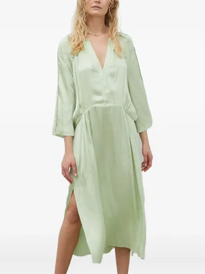Day Birger Et Mikkelsen Tess V-neck Midi Dress In Green