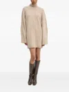 Day Birger Et Mikkelsen Turtleneck Midi Dress In Brown