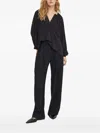 Day Birger Et Mikkelsen V-neck Tie Blouse In Black